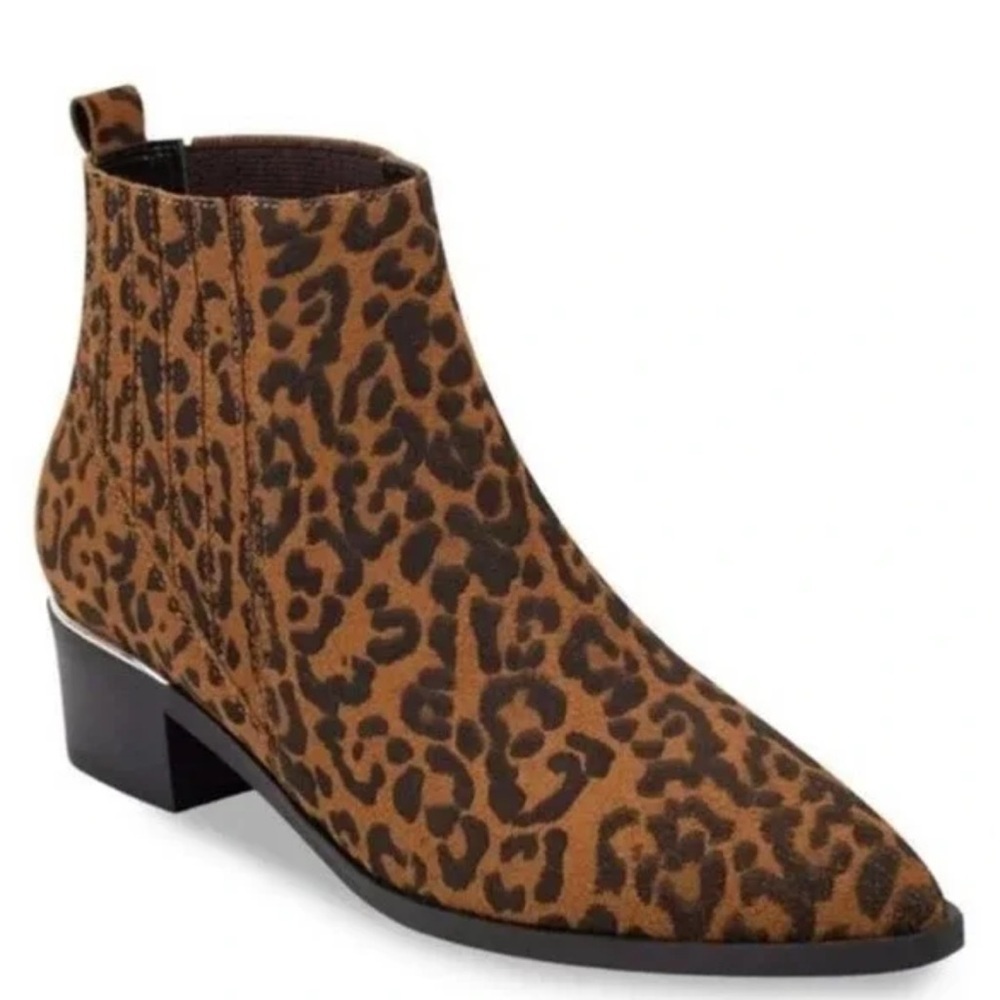 🐆 Marc Fisher Missir Leopard Ankle Booties – Size 8.5 – New Without Box